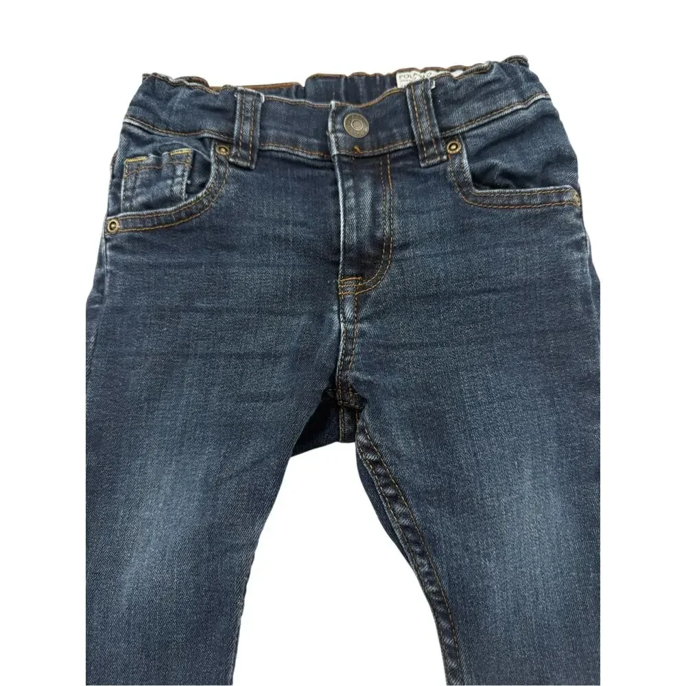 POLARN O. PYRET SWEDEN ROBIN DARK WASH JEANS TODDLER SIZE 1 - 1.5 YEARS